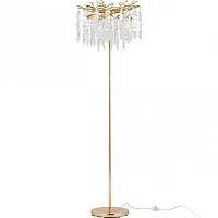 Торшер Milano-1 23141.480-1650.5.E14.D GD Arte Milano ветви прозрачный на 5 ламп, основание золотое в стиле современный флористика Торшер Milano-1 23141.480-1650.5.E14.D GD Arte Milano ветви прозрачный на 5 ламп, основание золотое в стиле современный флористика