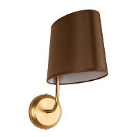 Бра Хилтон / Hilton 10527W Brass LOFT IT коричневый на 1 лампу, основание латунь в стиле современный американский Бра Хилтон / Hilton 10527W Brass LOFT IT коричневый на 1 лампу, основание латунь в стиле современный американский
