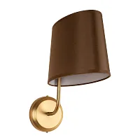 Бра Хилтон / Hilton 10527W Brass LOFT IT коричневый на 1 лампу, основание латунь в стиле современный американский Бра Хилтон / Hilton 10527W Brass LOFT IT коричневый на 1 лампу, основание латунь в стиле современный американский