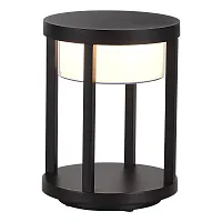 Парковый светильник LED Pokko SL9536.405.32 ST-Luce уличный IP65 чёрный на 1 лампу, плафон белый в стиле современный LED