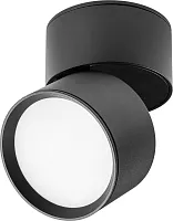 Светильник накладной LED Acuto 215837 Lightstar чёрный на 1 лампу, основание чёрное в стиле современный круглый