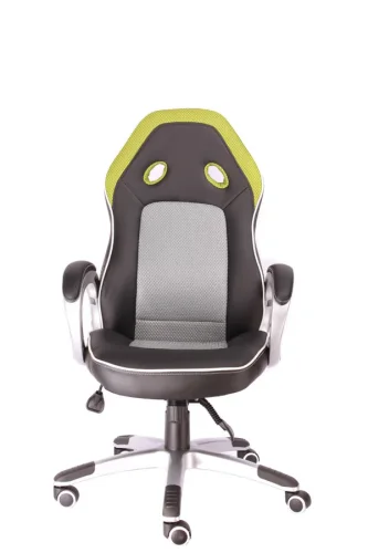 Геймерское кресло Drive TM Ткань+Экокожа Зеленый EC-322 PU Green Everprof, чёрный/ткань, ножки//, размеры - 1110*1190***520* фото 3