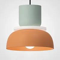 Светильник подвесной ILO D29 mint/orange 101686-26 ImperiumLoft прозрачный 1 лампа, основание зелёное в стиле современный 