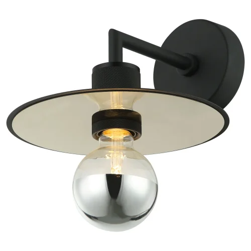 Бра LSP-8491 Lussole чёрный на 1 лампа, основание чёрное в стиле лофт 