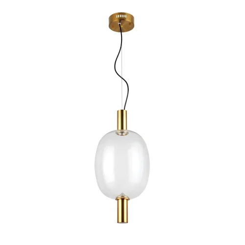 Светильник подвесной LED Allenore SL1582.313.01 ST-Luce прозрачный 1 лампа, основание бронзовое в стиле современный  фото 2