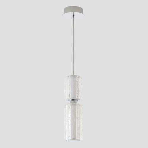 Светильник подвесной ЛЕД ANTIQUE SP23W LED CHROME Crystal Lux белый на 1 лампу, основание хром в стиле классический трубочки фото 4