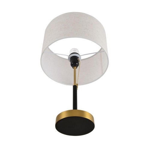 Настольная лампа Irisa 8358/1T Lumion белая на 1 лампу, основание медь чёрное металл в стиле классический фото 3 Настольная лампа Irisa 8358/1T Lumion белая на 1 лампу, основание медь чёрное металл в стиле классический фото 3