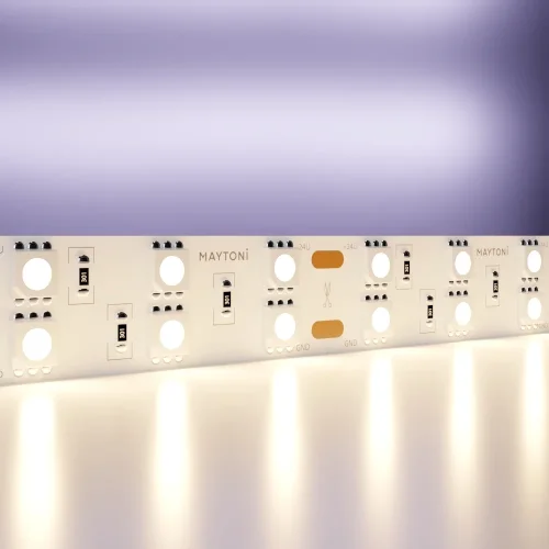 Светодиодная лента 24В 20034 Maytoni цвет LED тёплый белый 3000K, световой поток Lm
