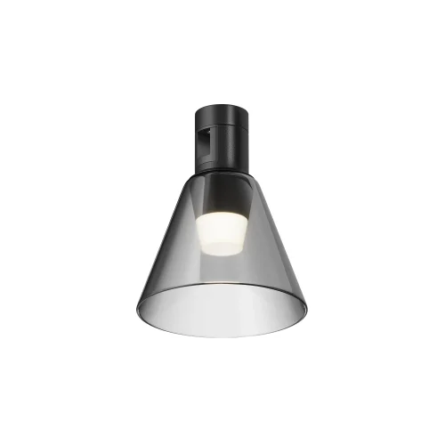 Трековый светильник LED Magnetic trаck system Flarity TR147-1-3W3K-B Maytoni чёрный серый для шинопроводов серии Magnetic trаck system Flarity чёрный