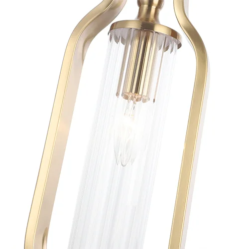 Светильник подвесной TOMAS SP1 BRASS Crystal Lux прозрачный 1 лампа, основание латунь в стиле современный  фото 3