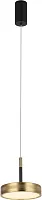 Светильник подвесной LED Tendas 4025/05/01P Stilfort бронзовый на 1 лампу, основание чёрное в стиле современный 