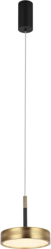 Светильник подвесной LED Tendas 4025/05/01P Stilfort бронзовый на 1 лампу, основание чёрное в стиле современный 