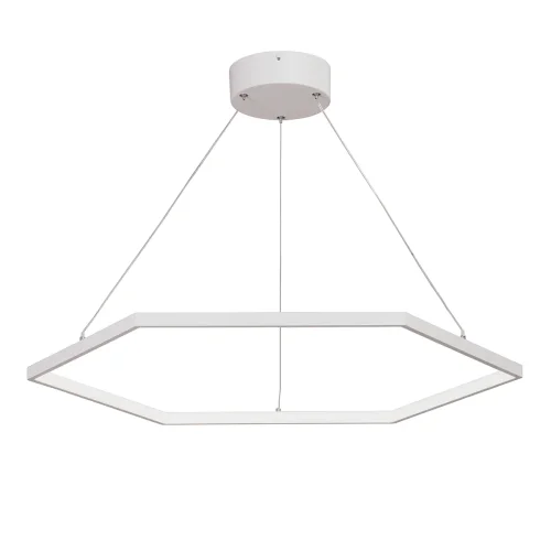 Светильник подвесной LED V4606-0/1S Vitaluce без плафона на 1 лампу, основание белое в стиле хай-тек кольца Светильник подвесной LED V4606-0/1S Vitaluce без плафона на 1 лампу, основание белое в стиле хай-тек кольца