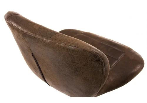 Барный стул Hold vintage 1792 Woodville, коричневый/ткань, ножки/металл/коричневый, размеры - *1090***450*490 фото 6