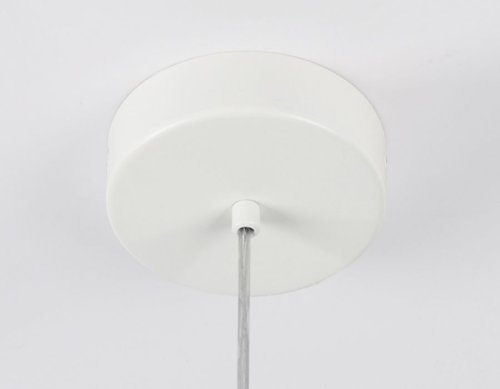 Светильник подвесной Traditional TR5042 Ambrella light прозрачный белый 1 лампа, основание белое в стиле арт-деко  фото 5