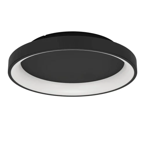 Светильник потолочный LED Loretello 901251 Eglo чёрный на 1 лампу, основание чёрное в стиле современный круглый Светильник потолочный LED Loretello 901251 Eglo чёрный на 1 лампу, основание чёрное в стиле современный круглый