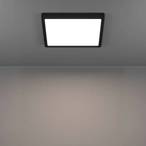Светильник потолочный LED Fueva 901331 Eglo белый на 1 лампу, основание чёрное в стиле современный квадратный фото 6 Светильник потолочный LED Fueva 901331 Eglo белый на 1 лампу, основание чёрное в стиле современный квадратный фото 6