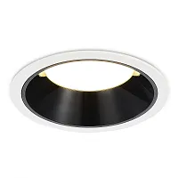 Светильник точечный LED ST755.438.12 ST-Luce чёрный 1 лампа, основание белое в стиле современный 