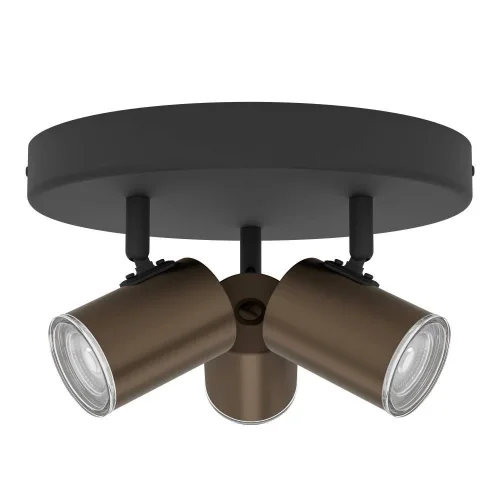 Спот с 3 лампами Consuma 300591 Eglo бронзовый GU10 в стиле современный Спот с 3 лампами Consuma 300591 Eglo бронзовый GU10 в стиле современный