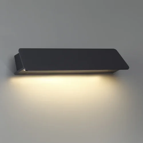 Настенный светильник LED Leo 6642/12WL Odeon Light уличный IP54 чёрный 1 лампа, плафон чёрный в стиле хай-тек LED фото 4
