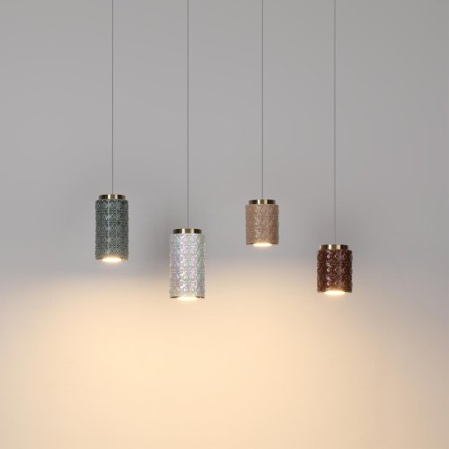 Светильник подвесной LED Lulu 5453/5LA Odeon Light коричневый на 1 лампу, основание античное бронза латунь в стиле современный скандинавский фото 5