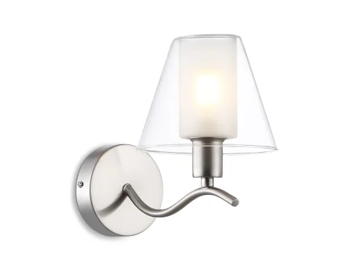 Бра LH57085 Ambrella light белый на 1 лампу, основание никель в стиле классический 
