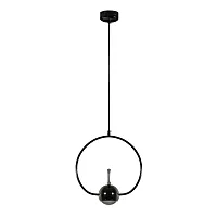 Светильник подвесной LED Nuance 8140-B LOFT IT чёрный 1 лампа, основание чёрное в стиле лофт минимализм 