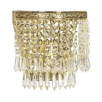Бра хрустальный Nonna E 2.10.501 G Arti Lampadari без плафона прозрачный 1 лампа, основание золотое в стиле классический 