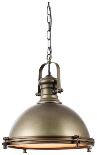 Светильник подвесной лофт 388-503-01 Velante бронзовый 1 лампа, основание бронзовое в стиле лофт 