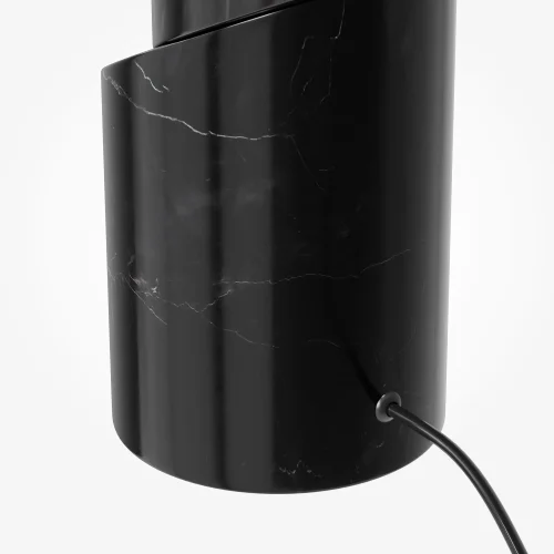 Настольная лампа LED Divario MOD468TL-L3B3K Maytoni белая на 1 лампу, основание чёрное мрамор в стиле современный шар фото 6