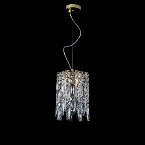 Светильник подвесной ABRIL SP2 GOLD Crystal Lux прозрачный на 2 лампы, основание золотое в стиле классический фото 4 Светильник подвесной ABRIL SP2 GOLD Crystal Lux прозрачный на 2 лампы, основание золотое в стиле классический фото 4