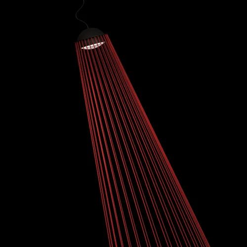 Светильник подвесной LED Beam 10292/C Red LOFT IT красный 1 лампа, основание чёрное в стиле   фото 4