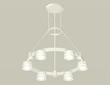 Светильник подвесной XR92031201 Ambrella light белый 6 ламп, основание белое в стиле хай-тек современный 