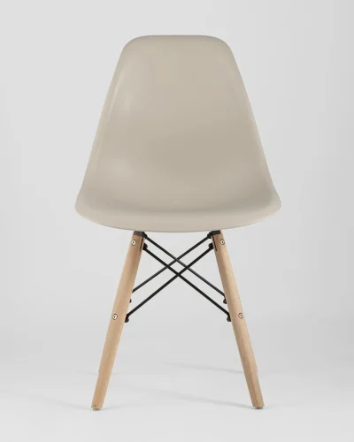 Стул EAMES, бежевый УТ000037157 Stool Group, /, ножки/массив бука/бежевый, размеры - *815***460*530 фото 5