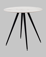Стол Ники круглый, столешница керамика, Ice Jade 800 УТ000041256 Stool Group столешница белая мрамор из керамика