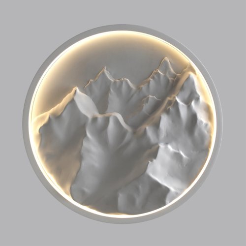 Бра LED Montana 7168/20WL Odeon Light белый на 1 лампу, основание белое в стиле современный классический панно фото 4 Бра LED Montana 7168/20WL Odeon Light белый на 1 лампу, основание белое в стиле современный классический панно фото 4