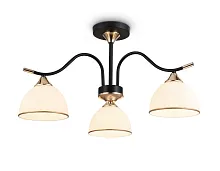 Люстра потолочная TR3161 Ambrella light белая на 4 лампы, основание чёрное в стиле классический 