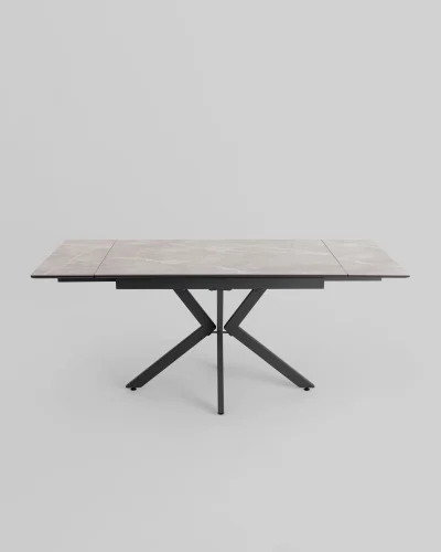 Стол Marmer 120-180/80/76, столешница МДФ16/керамика, подстолье металл антрацит УТ000039729 Stool Group столешница из фото 7