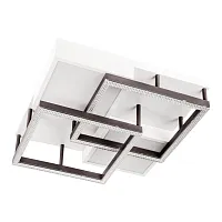 Светильник потолочный LED с пультом 10212/4LED Escada коричневый на 1 лампу, основание белое в стиле современный с пультом квадраты Светильник потолочный LED с пультом 10212/4LED Escada коричневый на 1 лампу, основание белое в стиле современный с пультом квадраты