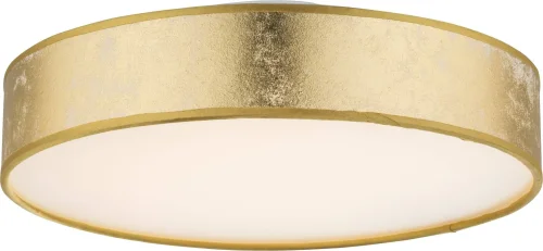 Люстра потолочная LED 15187D1 Globo золотая на 1 лампа, основание золотое в стиле современный 