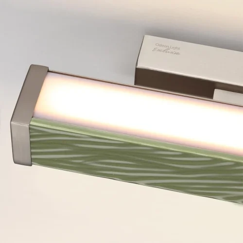 Бра Riviera 5451/10WLA Odeon Light белый на 1 лампу, основание никель в стиле классический современный фото 4