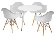 Обеденная группа Амител white / wood 579075 Woodville на 1 , основание в стиле современный 