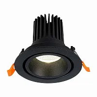 Светильник точечный LED St705 ST705.438.10 ST-Luce чёрный 1 лампа, основание чёрное в стиле хай-тек 