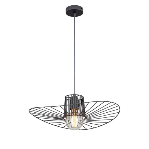 Светильник подвесной V4917-1/1S Vitaluce без плафона на 1 лампу, основание чёрное в стиле лофт Светильник подвесной V4917-1/1S Vitaluce без плафона на 1 лампу, основание чёрное в стиле лофт