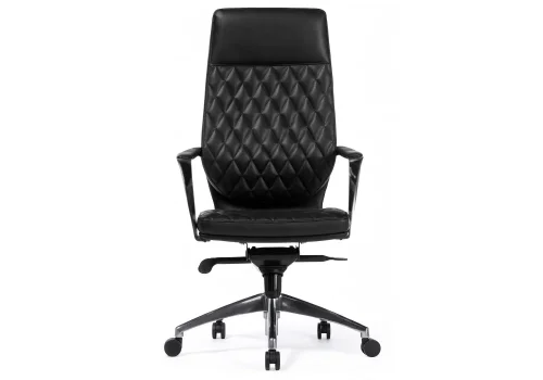 Компьютерное кресло Isida black / satin chrome 15428 Woodville, чёрный/экокожа, ножки/металл/хром, размеры - ****650* фото 3