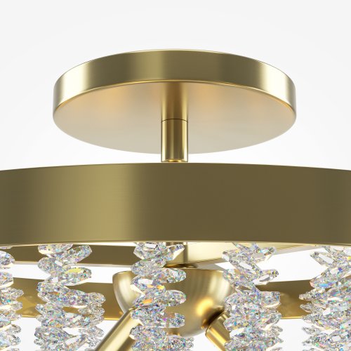 Светильник потолочный Intrigue MOD440CL-03BS Maytoni прозрачный на 3 лампы, основание латунь в стиле современный фото 4