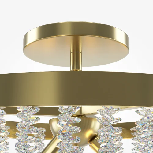 Светильник потолочный Intrigue MOD440CL-03BS Maytoni прозрачный на 3 лампы, основание латунь в стиле современный фото 4