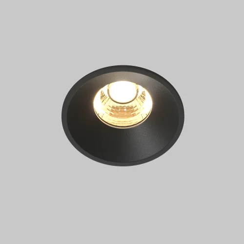 Светильник точечный LED Round DL058-7W2.7K-B Maytoni чёрный на 1 лампу, основание чёрное в стиле современный хай-тек круглый фото 4