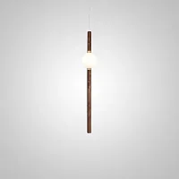 Светильник подвесной CORNELL L64 nut 4000К 187960-23 ImperiumLoft белый коричневый 1 лампа, основание коричневое в стиле современный 