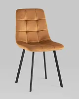 Стул Chilly, велюр терракотовый, сиденье УТ000039628 Stool Group, терракотовый/велюр, ножки/металл/чёрный, размеры - *****